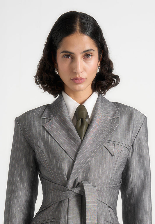 Nœud Cravate Cuir Élégance Sage